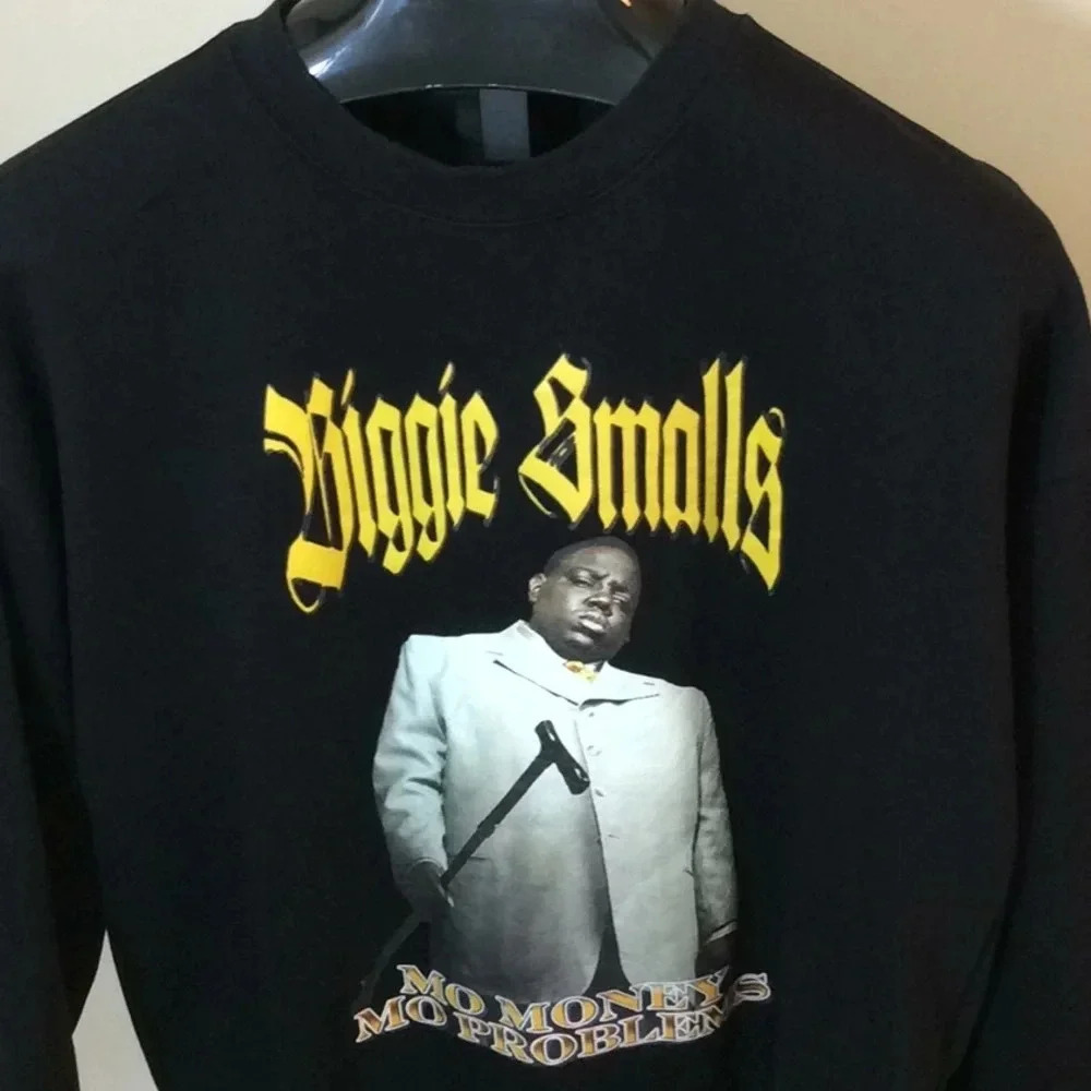 H&M Biggie Smalls Oversize Fit Black Sweatshirt